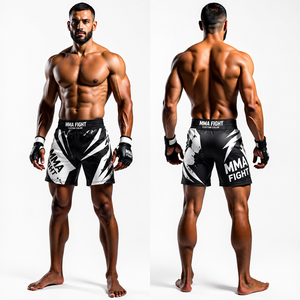 Custom Sublimated MMA Fight <b>Shorts</b> Unisex No Gi BJJ <b>Grappling</b> Training Quick Dry Breathable Stretch Lightweight Printed Athletic - Product Image 5