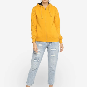 Sweat-shirt à capuche basique pour femme, en molleton doux, pour un usage quotidien, tissu respirant, coupe décontractée, idéal pour l'hiver, streetwear, usage quotidien. - Product Image 4