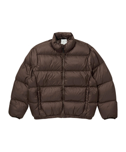 Men's Cream Puffer <b>Jacket</b> Stand Collar Zipper Closure Windproof Winter Casual Short Loose Fit Polyester Wadding Thick Outerwear - Product Image 3