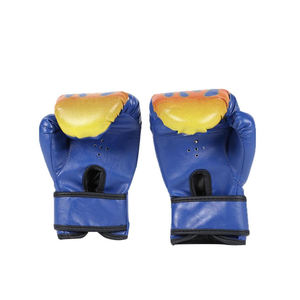 1 par de guantes de boxeo MMA para niños, impermeables, profesionales, de malla ignífuga, transpirables, de cuero PU, guantes de entrenamiento Sanda ajustables - Product Image 2