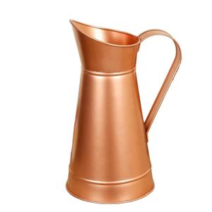 Jarra de Agua Desechable de Cobre Puro de Alta Calidad Bold Blossom, Acabado Pulido Brillante, Asa Decorativa, para Oficina, Exteriores, Té - Product Image 2