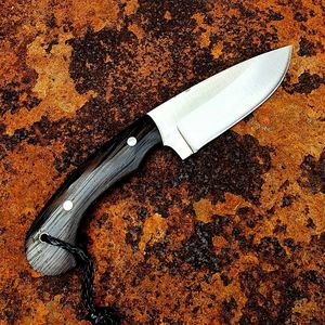Couteau de chasse compact à lame fixe avec étui en cuir, couteau de chasse portable, approvisionnement en gros, USA Europe, couteau EDC d'extérieur, vente en gros - Product Image 2