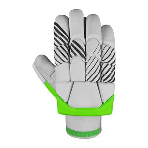 Guantes de Bateo de Críquet, Guantes de Cuero PU, Protección Extra, Edición de Alta Calidad en Color Blanco y Verde - Product Image 3