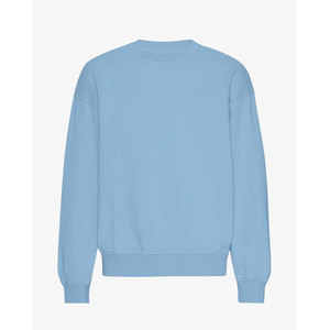 Sweat-shirt d'hiver pour homme en coton épais et molletonné, style streetwear, à épaules tombantes, patchwork bicolore, vente en gros - Product Image 4