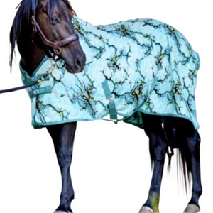 Couverture de cheval en tissu de coton de luxe, séchage rapide, imperméable, respirante, pour l'équitation, la stérilisation et l'écurie - Product Image 6