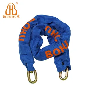 BOHU Heavy Duty Vélo Électrique Moto Chaîne Lien Serrure 8mm Couverture En Nylon Anti-Vol Soudure Technologie En Acier Inoxydable Alliage - Product Image 2