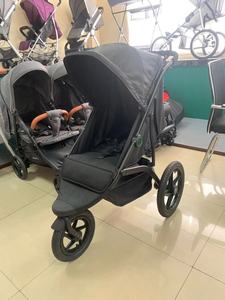 Cochecito de bebé portátil de lujo para paseos urbanos, con suspensión, plegado con una mano, cesta grande, freno de un solo paso, ideal para correr, superventas - Product Image 6