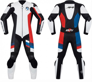 Traje de Carreras Personalizado para Hombre en Cuero Vacuno/Canguro, Mono de Una Pieza con Armadura de Nivel 2 CE, Hecho a Medida, Protección OEM - Product Image 1