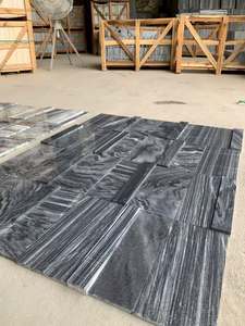 Mármol a Rayas Blanco y Negro de Vietnam, Baldosas de Piedra Natural, Impermeables, Ecológicas, Revestimiento Moderno para Paredes de Baños y Piscinas - Product Image 3