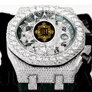 Reloj de Diamantes Moissanite Elegante para Unisex, Reloj de Pulsera de Lujo con Brillantes, Disponible al Mejor Precio, Venta al Por Mayor - Product Image 6