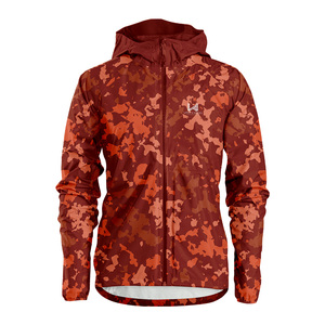 Chaqueta Impermeable con Capucha, Cortavientos, Transpirable, de Secado Rápido, con Logotipo Frontal, Ecológica, con Estampado de Camuflaje Personalizado - Product Image 1