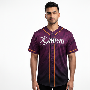 Maillot de baseball premium pour hommes, coupe moderne, tissu respirant et impression par sublimation intégrale. - Product Image 1