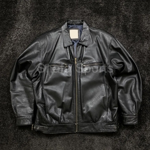 Wholesale Women's Sheep Skin Woven Quilted Motorcycle Jacket Custom Color Genuine Leather Outerwear with Leather Jackets - Product Image 1