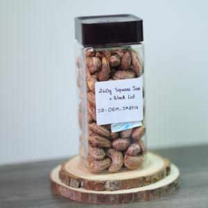 Noix de cajou séchées grillées biologiques du Vietnam en gros, 260g, pot carré - Qualité supérieure, beurrées, salées, personnalisables, qualité directe d'usine - Product Image 6