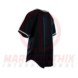 เสื้อเบสบอลคุณภาพพรีเมียมขายส่ง เสื้อผ้ากีฬาทีมระบายอากาศได้ดี สีพื้น ปิดด้วยกระดุม - Product Image 2