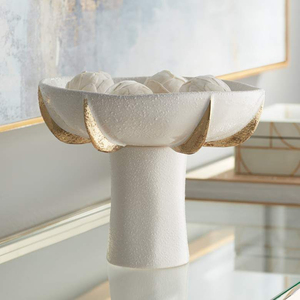 Bol martelé en métal plaqué or fait main avec base sculptée noire, pièce d'art décorative vintage pour cadeaux et décoration intérieure - Product Image 6