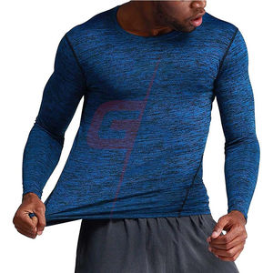 Chemises de compression pour hommes en Spandex/Polyester, dernières conceptions, réversibles, thermiques, pour l'automne, fabriquées sur mesure au Pakistan - Product Image 1