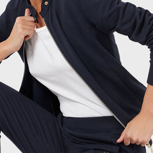 Conjunto de chándal para uso diario para mujer, sudadera de tela suave y pantalones con cintura elástica, ropa informal de moda - Product Image 6
