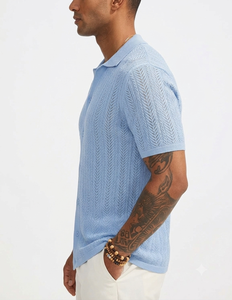 Custom Men's Comfortable Wool Cardigan <b>Sweater</b> Crew Neck Anti-Pilling Thick Double Zipper <b>Plus</b> <b>Size</b> Breathable Knitted Summer - Product Image 4