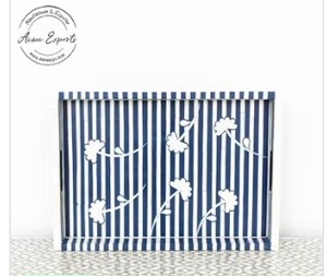 Elegante Bandeja de Servir con Espejo y Asas Curvas, Organizador Estilizado para Mesa de Centro, Barra de Bar, Decoración del Hogar - Product Image 4