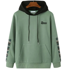 Sweat à capuche chaud pour homme en molleton 100% coton, tissu épais et confortable pour l'hiver - Product Image 1