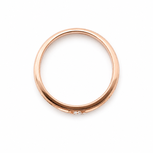 <b>Mens</b> 18KT Rose Gold Minimalist Square Cubic Zirconia <b>Ring</b> Polished Slim Band Elegant Wedding Party Daily Wear Gift Jewelry - Product Image 4