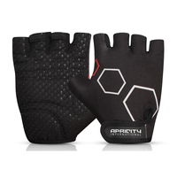 Gants de sport légers à demi-doigts avec fermeture à lacets pour la musculation, l'haltérophilie et l'entraînement physique