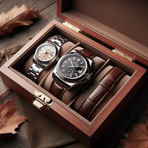 Wholesale Premium Wooden <b>Watch</b> Box Bespoke Logo Individual Gift <b>Cases</b> <b>Watch</b> Packaging Containers Premium Wooden <b>Watch</b> Storage - Product Image 2