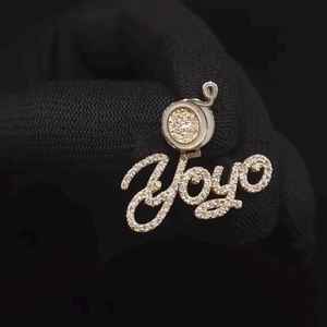 Colgante de Plata 925 Personalizado de Lujo con Letra Inicial de Moissanita VVS Certificada, Joyería HipHop Bling para Rapper - Product Image 4