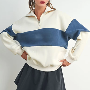 Latest Style Fleece Full Sleeve Length 2025 Winter Fashionable Women's Sweatshirts Front Logo High Quality ODM Customized - Product Image 1