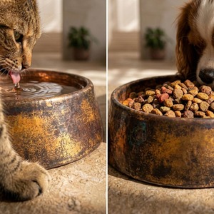 Tazón de Comida para Perros de Cobre Pulido Ecológico de Primera Calidad para Jardín y Hogar, Tazones de Lujo para Comer Lentamente, Plato de Comida Personalizado - Product Image 6