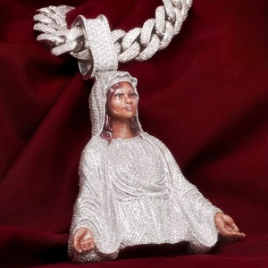 Colgante de Corona Religiosa Católica para Mujer, con Moissanita, para Ceremonias Religiosas, Colgante de Plata 925 con Incrustaciones de Circonitas - Product Image 5