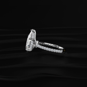 Anillo de diamantes certificados por IGI, forma de pera, color D a F, joyería fina, oro amarillo, blanco y rosa, plata de ley, anillo de compromiso. - Product Image 5
