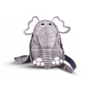 Mochila Escolar de Fieltro con Diseño de Elefante - Product Image 1
