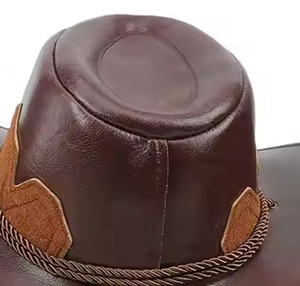 Sombreros de Vaquero Personalizados de Cuero Vacuno de Primera Calidad - Sombreros de Vaquero de Cuero con Impresión de Marca Privada - Product Image 6