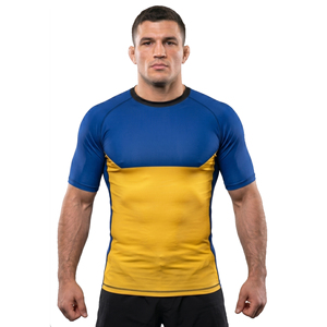 T-shirt de compression d'entraînement MMA de qualité supérieure, Rashguard de fitness MMA à manches courtes, Haut de Rashguard d'entraînement MMA - Product Image 1