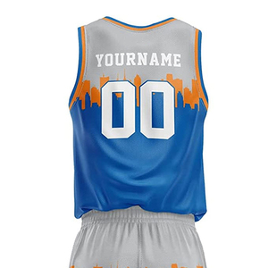 ชุดบาสเก็ตบอลทีมแบบกำหนดเอง ไซส์ใหญ่ ระบายอากาศได้ดี แห้งเร็ว โพลีเอสเตอร์ 100% ออกแบบเองได้ สีตามสั่ง พิมพ์ลายดิจิทัล - Product Image 4