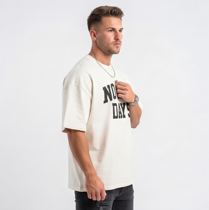 T-shirt pour homme de qualité supérieure, coupe ample, 100% coton et polyester, manches courtes, style moderne, décontracté, streetwear, t-shirt d'été - Product Image 6