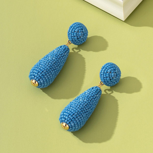 Pendientes de Moda para Mujer, Joyería Artesanal, Pendientes Boho con Cuentas, Pendientes Largos con Forma de Gota de Agua, Venta al por Mayor por MD HANDICRAFTS - Product Image 2