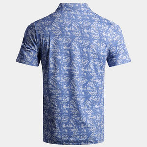 เสื้อกอล์ฟผู้ชายคุณภาพสูง ผลิตจากโพลีเอสเตอร์ผสมสแปนเด็กซ์ ระบายความชื้นได้ดี พร้อมรับสกรีนโลโก้ตามแบบ ODM แห้งเร็ว - Product Image 2