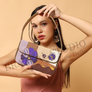 Nuevo Bolso de Mano BRAZEAL STUDIO de Terciopelo para Mujer, Diseño de Moda, con Cuentas, Patrón Geométrico, Personalizado - Product Image 2