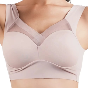 Sujetador deportivo sexy para mujer de talla grande, ajustable, cómodo, sin costuras, con copas delgadas, transpirable, ropa interior para uso diario, OEM - Product Image 6