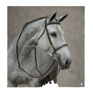 Selle de course de chevaux anglaise super douce d'Inde avec bride et collier Logo personnalisé Équipement de cheval de haute qualité - Product Image 2