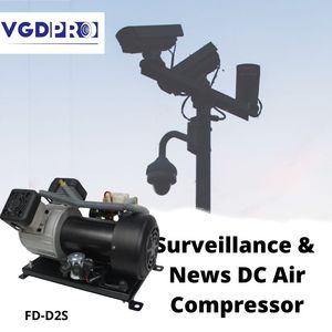 Compresor de aire móvil Industrial de doble pistón, alta eficiencia, resistente al agua, ciclo largo de servicio, CC, sin aceite, 12V - Product Image 4