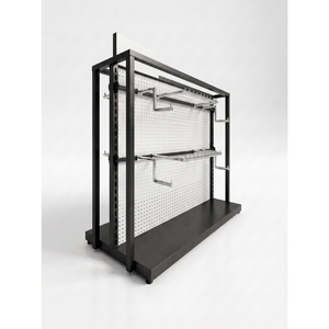 4 Layers <b>Display</b> <b>Rack</b> OEM Modern Powder Coating Fashion <b>Rack</b> - F1 Supermarket <b>Rack</b> 0.8mm, customizable Freestanding - Product Image 5