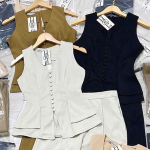 Conjunto de Dos Piezas Casual y Elegante para Mujer, Ropa de Verano Cómoda, Natural, Lavable, con Empaque Personalizado, Vietnam - Product Image 3