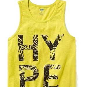 Débardeur décontractée pour hommes 100% coton bio lavé gilet durable adulte Singlet Style Badge tricoté Jersey sérigraphié débardeurs - Product Image 5