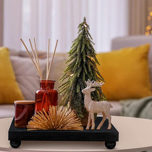 Piédestal en bois Riser Stand en bois massif fait à la main Design moderne cuisine salle de bain gâteau affichage décor personnalisable taille couleur - Product Image 6