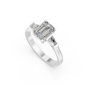 Bague en argent 925 avec diamant de laboratoire pour femme, certifiée IGI, fabricant de bijoux fins éthiques RJC ODM OEM, vente en gros E201033 - Product Image 1