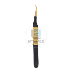 Pinces à extensions de cils de haute qualité en gros, pinces à extensions de cils plaquées or les plus vendues - Product Image 3